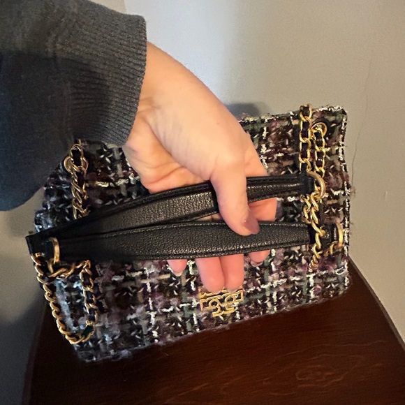 EUC Tory Burch Tweed Converible Shoulder Bag - Picture 5 of 16